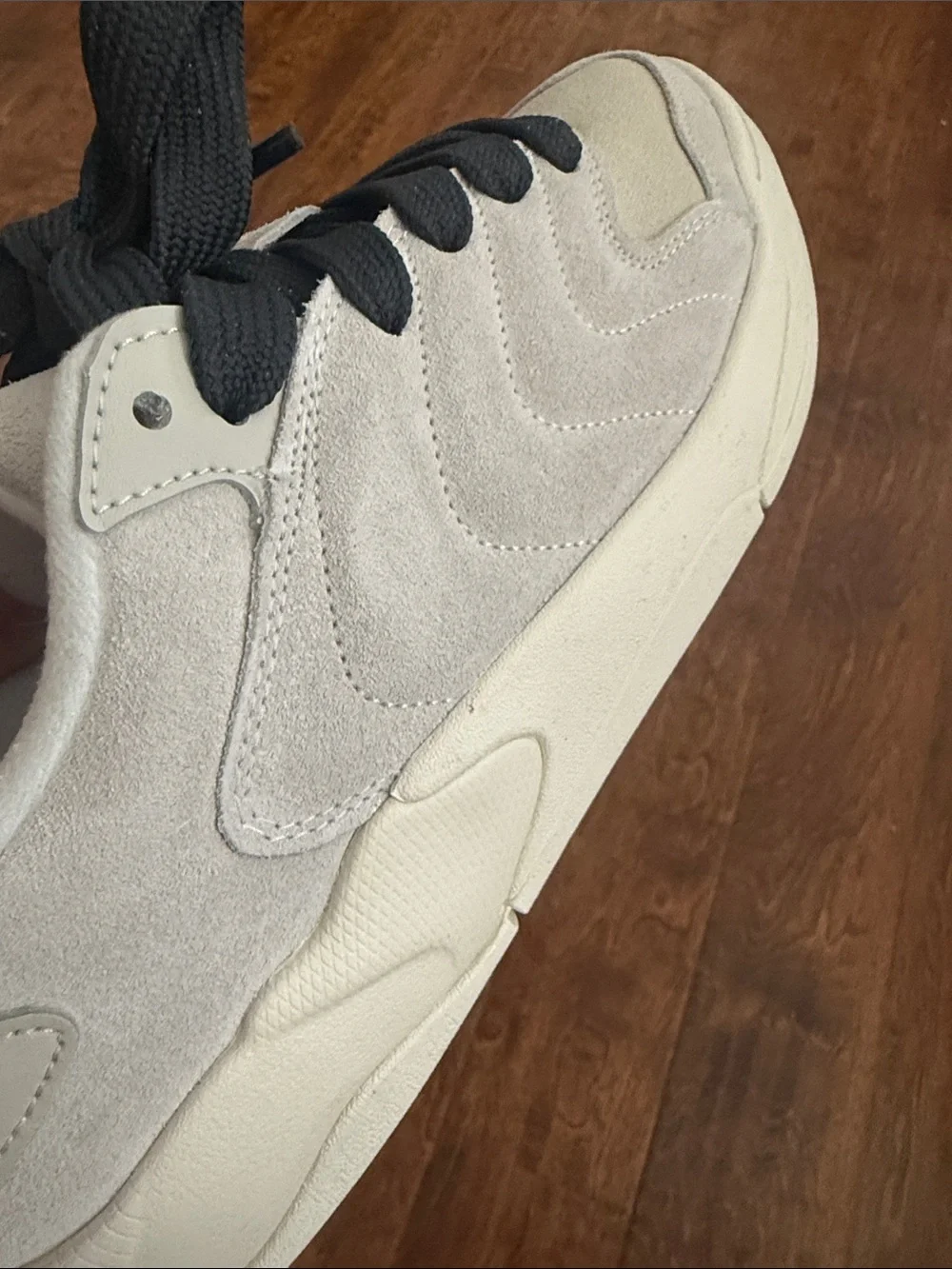 Jordan Men's Low-Top Sneakers in White and Black